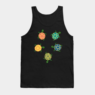 Turtles Flat Pattern Tank Top